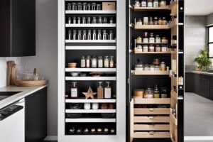 Stauraumwunder Apothekerschrank in der Küche