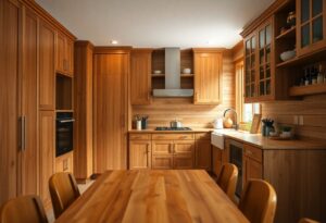 Holzküche: Welches Holz eignet sich?