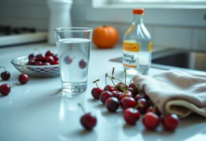 Kirschflecken entfernen: Die besten Hausmittel