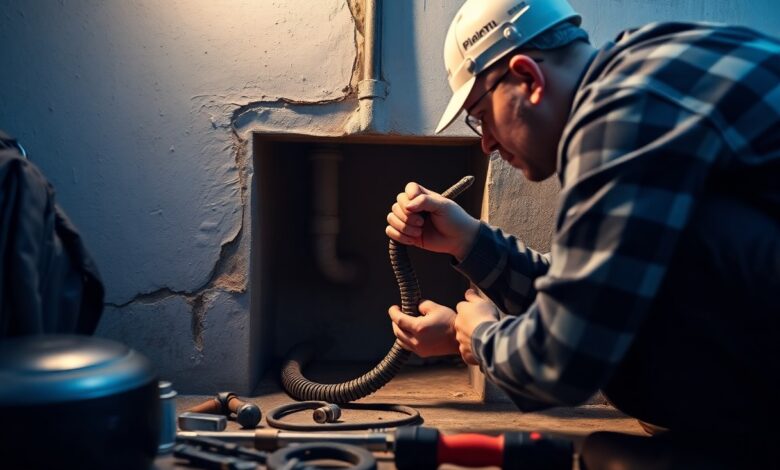 verstopftes abflussrohr in der wand losung asy