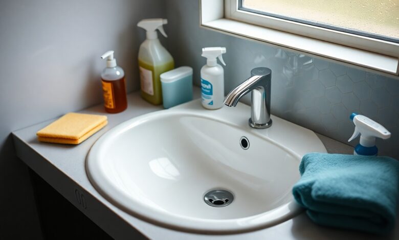 waschbecken reinigen jedes material wird sauber tdg