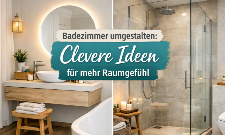 Badezimmer umgestalten: Clevere Ideen für mehr Raumgefühl