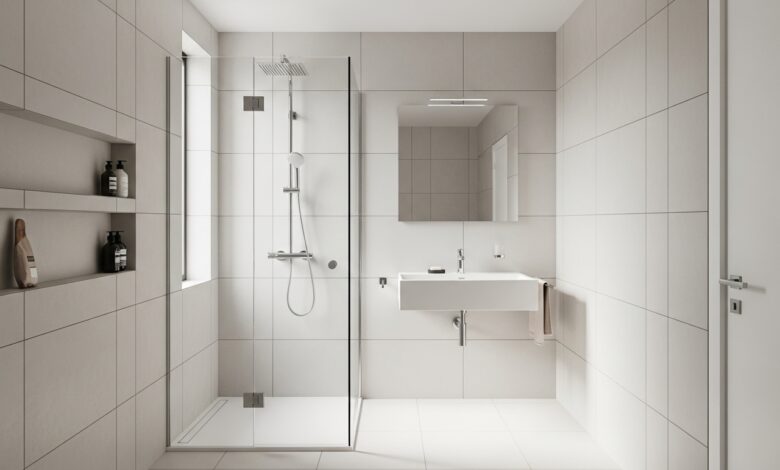 Kleines Bad grosse Dusche