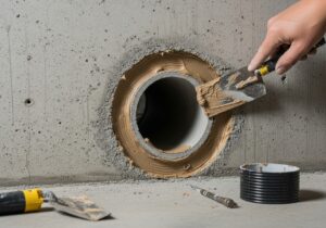 Rohrdurchführung in Kellerwand abdichten – So geht’s!