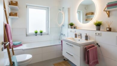 Badezimmer der Mietwohnung verschönern