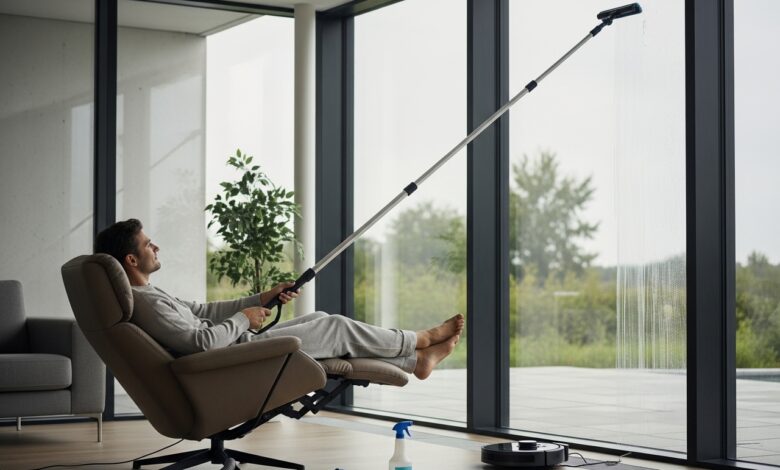 Fenster putzen fuer Faule