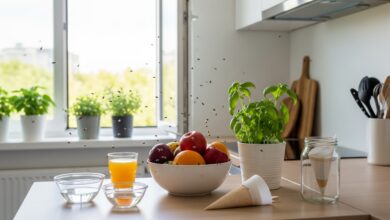 Kleine Fliegen in der Wohnung vertreiben