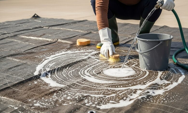 Planen richtig reinigen – So geht's!