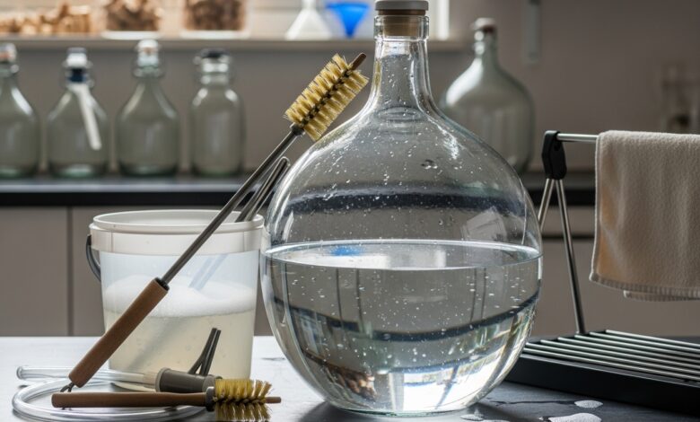 Weinballon reinigen: So wird er wirklich sauber