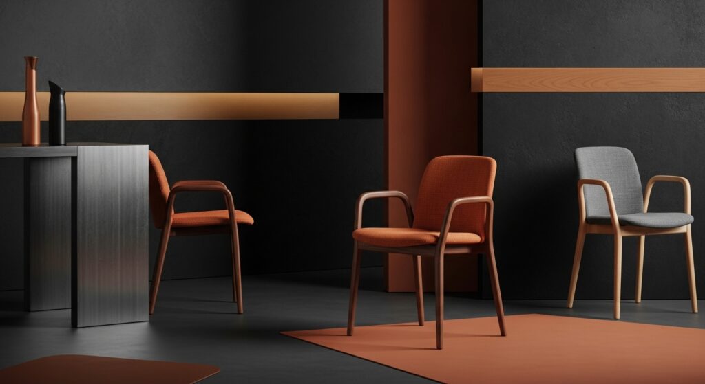 Senfgelb/Ocker: Der beliebteste Akzent zu Anthrazit.