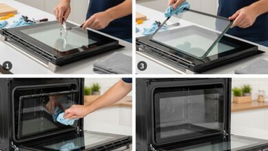 Backofenscheibe ausbauen, reinigen und einbauen
