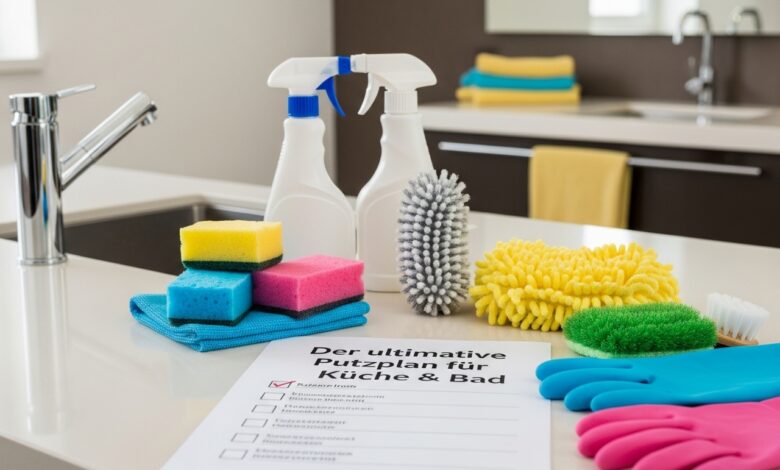Der ultimative Putzplan für Küche & Bad