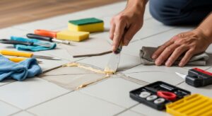 Risse in Fliesen richtig reparieren – So geht’s