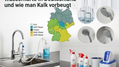 Einfluss der Wasserhärte in Deutschland und wie man Kalk vorbeugt