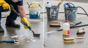 Farbe von Beton entfernen: So gelingt es Schritt für Schritt