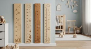 Holzmesslatten fürs Kinderzimmer