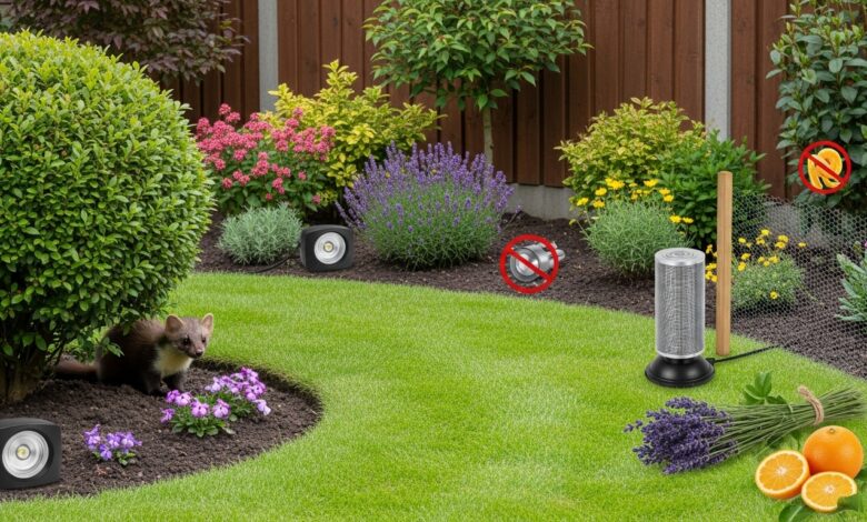 Marder im Garten vertreiben