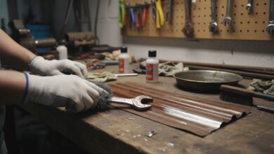 Oxidiertes Metall reinigen