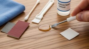 Sekundenkleber von Holz entfernen