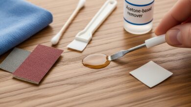 Sekundenkleber von Holz entfernen