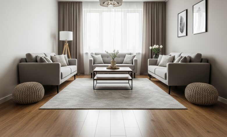 Teppich richtig platzieren - So geht's!