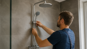 Duschsysteme einbauen: Schritt-für-Schritt-Anleitung für die perfekte Installation [Bildinhalt mit KI erstellt]